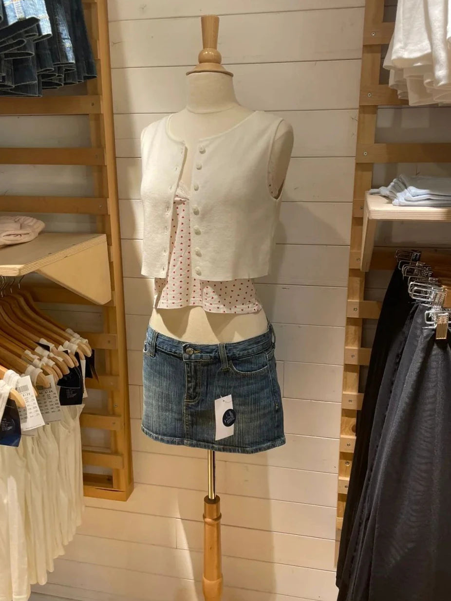 Denim Skort