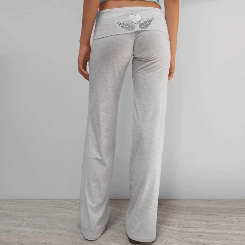 Fold Over Flared Pants