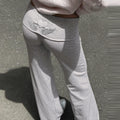 Fold Over Flared Pants