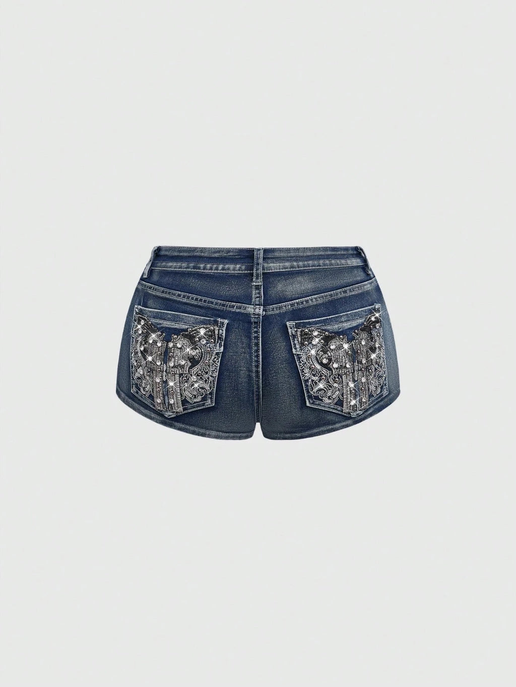 Low Rise Denim Shorts Female