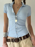 Sweetown Blue Stripe Shirt