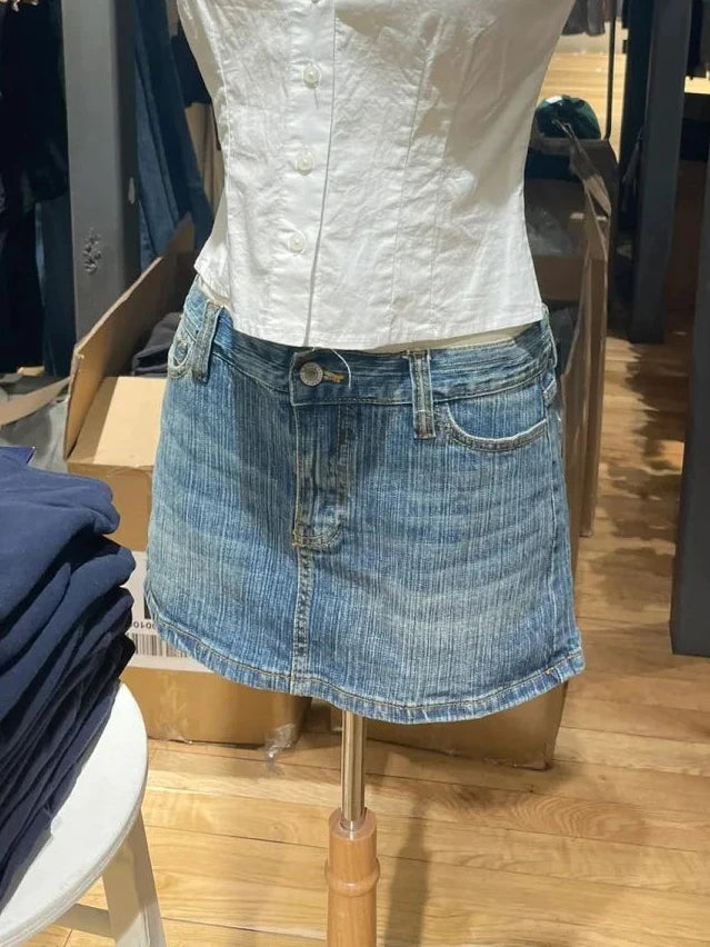 Denim Skort