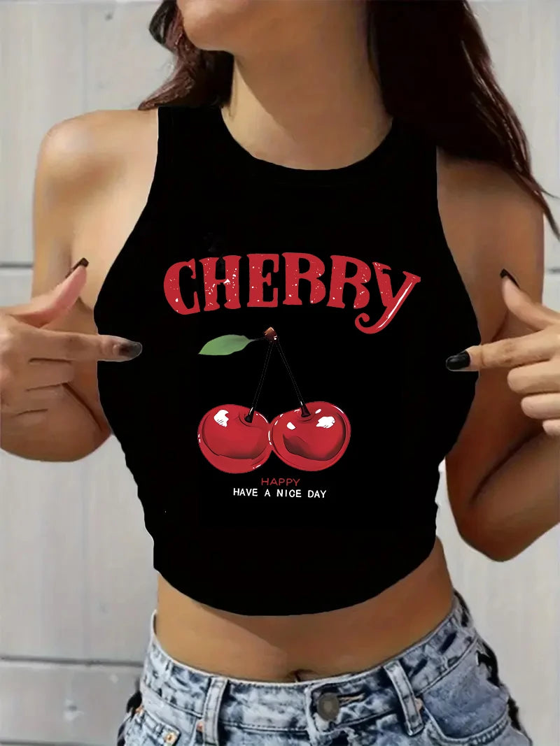 Cherry Crop Top