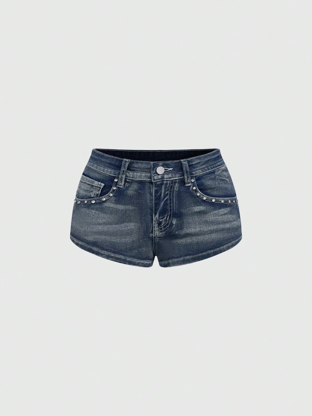 Low Rise Denim Shorts Female