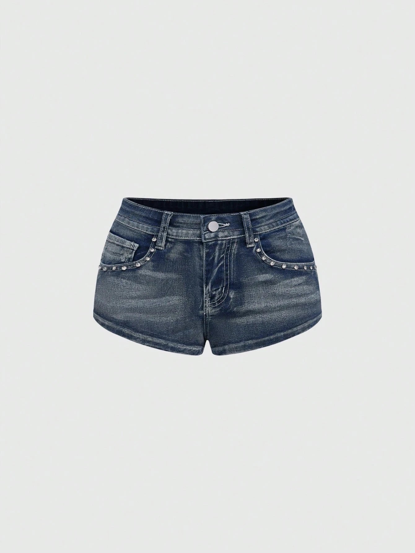 Low Rise Denim Shorts Female